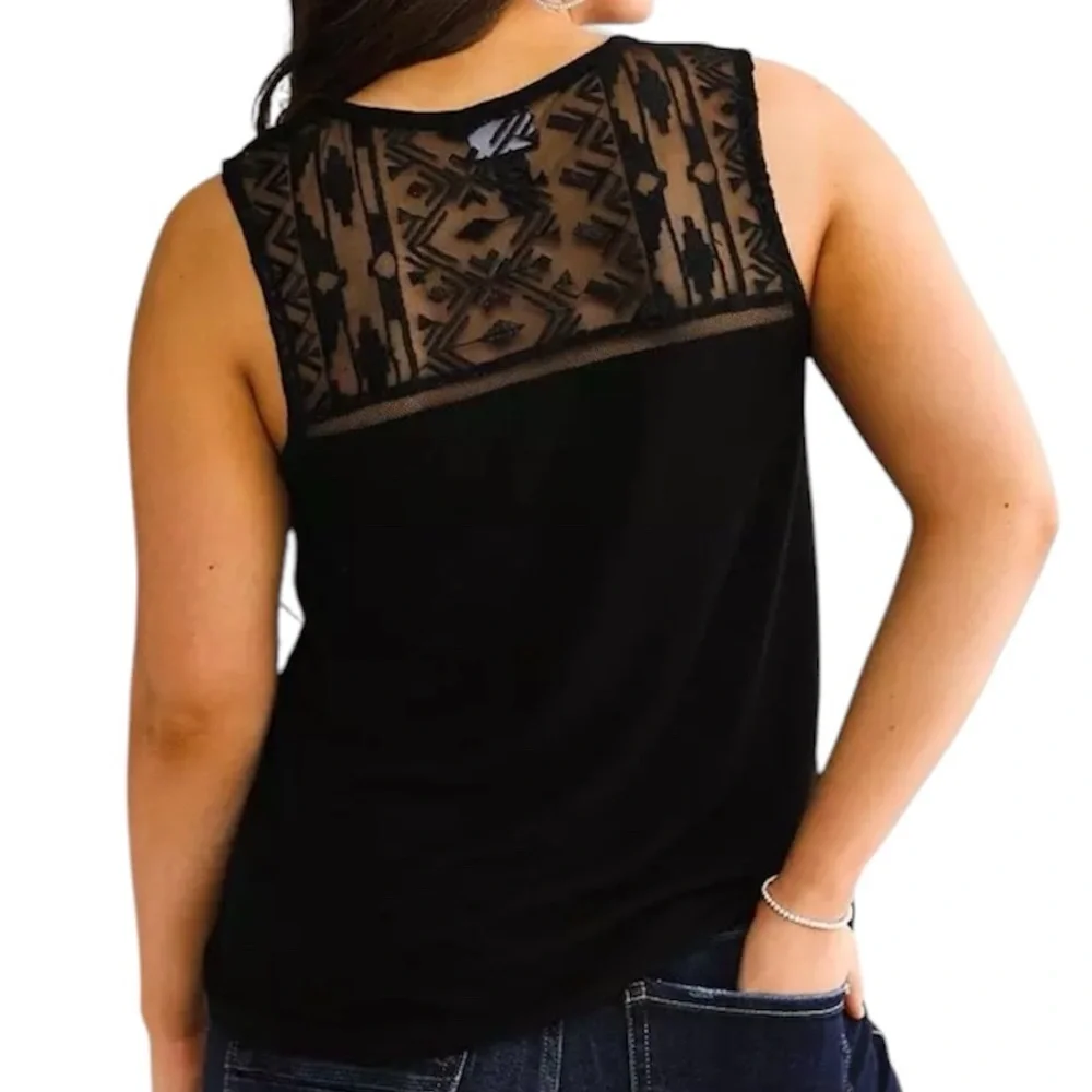 NWT XSmall Daytrip Tie Front Tank Top - Picture 2 of 3